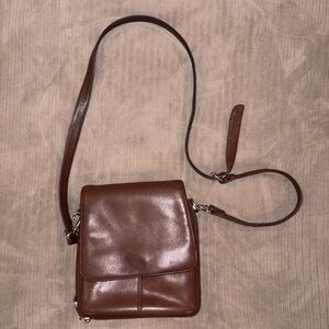 Vintage HOBO international Brown Leather Crossbody